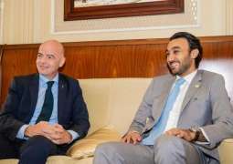 سمو الأمير عبدالعزيز بن تركي الفيصل يلتقي برئيس الاتحاد الدولي لكرة القدم