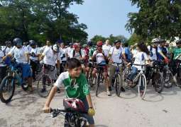 Pedalling for action on climate change