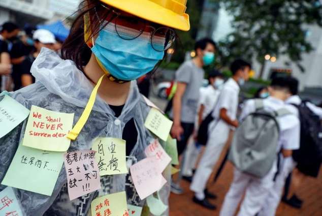 Hong Kong students boycott classes after weekend of violence
