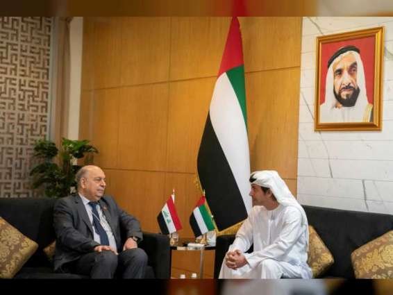 Hazza bin Zayed meets Iraqi Oil Minister