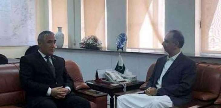 سفیر ترکمانستان لدي اسلام آباد عطا جان یلتقي وزیر الطاقة عمر أیوب خان