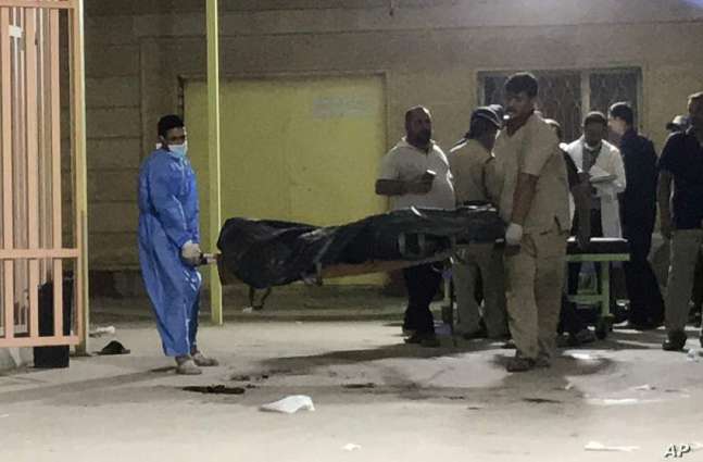 مصرع 12 شخصا و اصابة 5 آخرین اثر الانفجار الارھابي یستھدف حافلة في کربلاء بعراق
