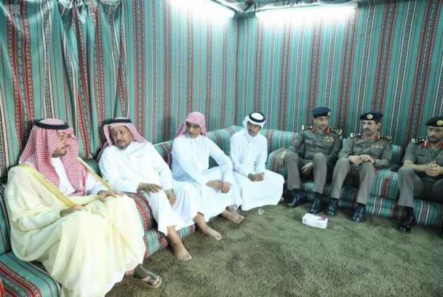 سمو الأمير سعود بن جلوي يعزي ذوي الشهيد دغريري