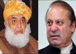 JUI (F) seeks permission from home ministry to meet with Nawaz Sharif in jail