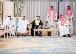 Theyab, Abdullah bin Zayed convey UAE Leaders' condolences to Prince Bandar bin Sultan