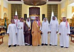 سمو الأمير بدر بن سلطان يستقبل الفائزين بالمركز الأول في الأولمبياد العالمي للروبوت