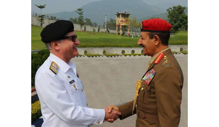 Chief Of Staff Of Sultan’s Armed Forces Of Oman, Calls On Chief Of The Naval Staff Admiral Zafar Mahmood Abbasi At Naval Headquarters