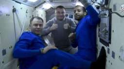 Ovchinin, Hague, Al Mansoori Return From ISS Aboard Soyuz MS-12 Spacecraft