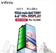 #SabSeBara Smartphone, Infinix Hot 8 with 5000mAh Battery launched in Pakistan