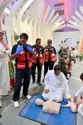 تدريب أكثر من 170 زائراً على الإنقاذ في معرض الصقور والصيد السعودي 2