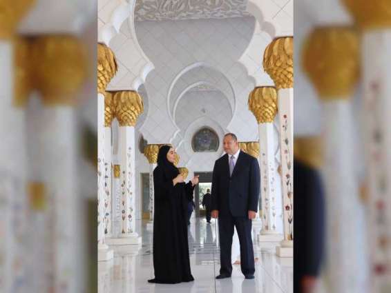 King of Tonga visits Sheikh Zayed Grand Mosque