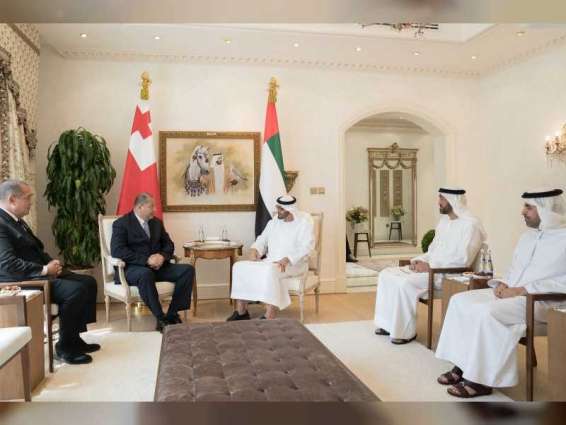 Mohamed bin Zayed, King of Tonga discuss fostering relations