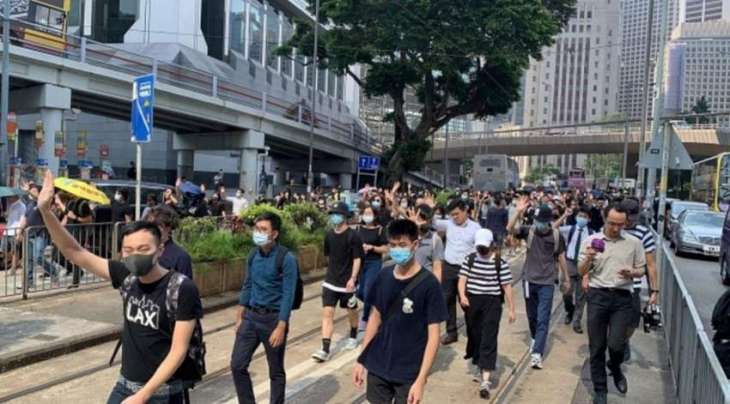 London Calls for Political Dialogue in Hong Kong After City Gov't Enacts Face Mask Ban