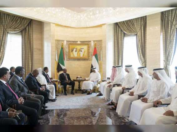 Mohamed bin Zayed receives Sudan leaders