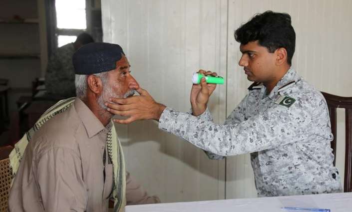 Pakistan Navy Free Eye Camp At Abdul Rehman Goth, Karachi