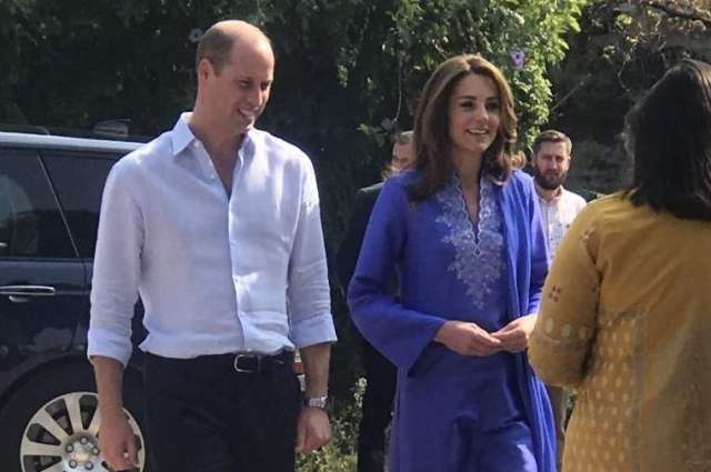 British Royal couple visits Girls High School in Islamabad