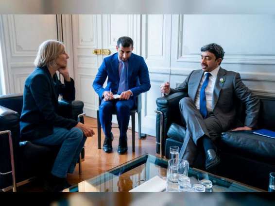 Abdullah bin Zayed meets Chairperson of Foreign Relations Committee of French Parliament