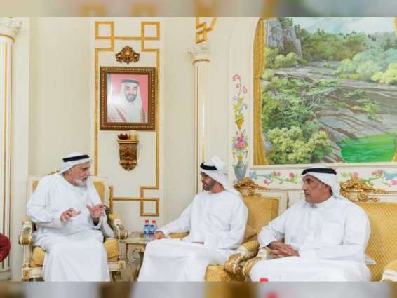 Mohamed bin Zayed visits Khalfan Matar Al Rumaithi