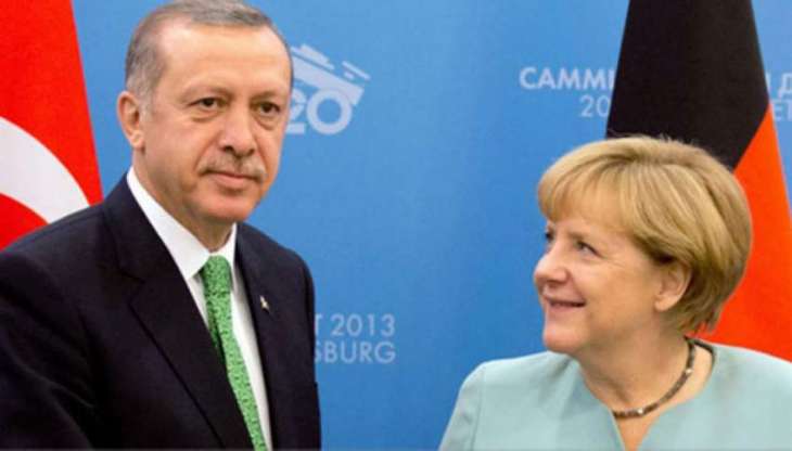 الرئیس الترکي رجب طیب أردوغان یتلقي اتصالا ھاتفیا من المستشارة الألمانیة أنجیلا میرکل