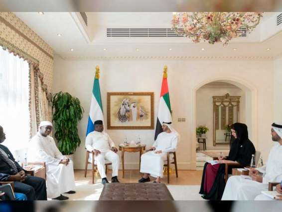 Mohamed bin Zayed discusses fostering relations with President of Sierra Leone