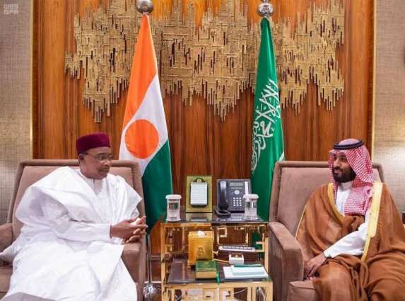 سمو ولي العهد يلتقي رئيس النيجر
