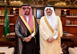 سمو الأمير سعود بن نايف يلتقي المستشار الإداري المعين في دائرة الأوقاف والمواريث بالأحساء