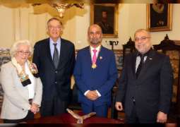Ahmed Al Jarwan receives medal from Academy of Sciences in Portugal