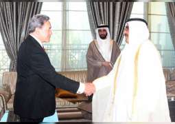 Hamdan bin Rashid receives New Zealand Deputy Prime Minister