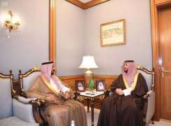 سمو الأمير تركي بن محمد بن فهد يستقبل سفير دولة الكويت لدى المملكة