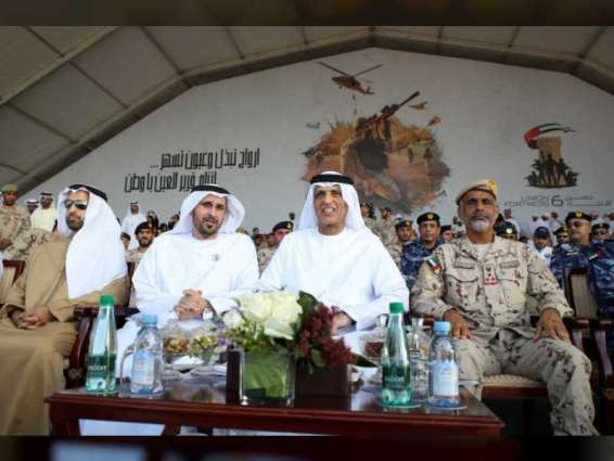 Saud bin Saqr attends Military Show ‘Union Fortress 6’