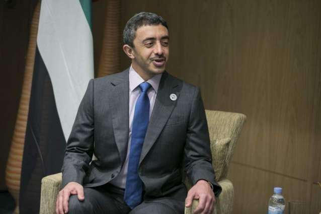 Abdullah bin Zayed receives Foreign Minister of Maldives