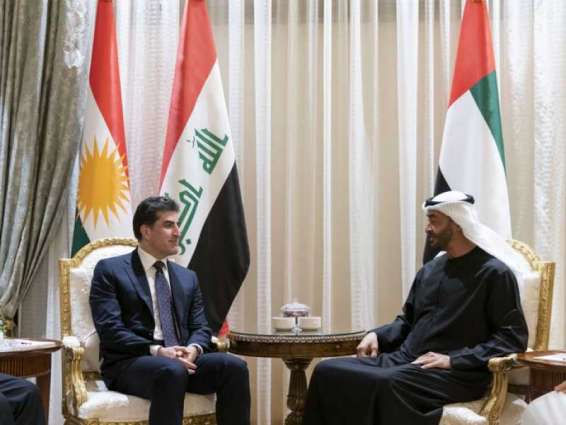 Mohamed bin Zayed, President of Kurdistan Region- Iraq deliberating regional developments