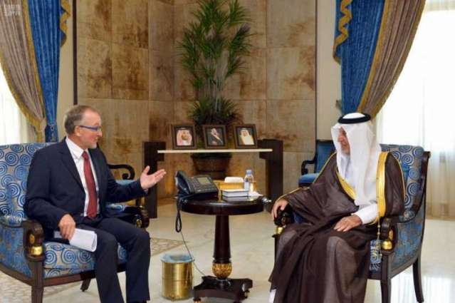 سمو الأمير خالد الفيصل يستقبل السفير الألماني