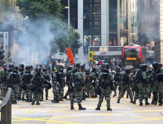 Hong Kong Police Fire Tear Gas at Protesters Near Polytechnic University - Reports