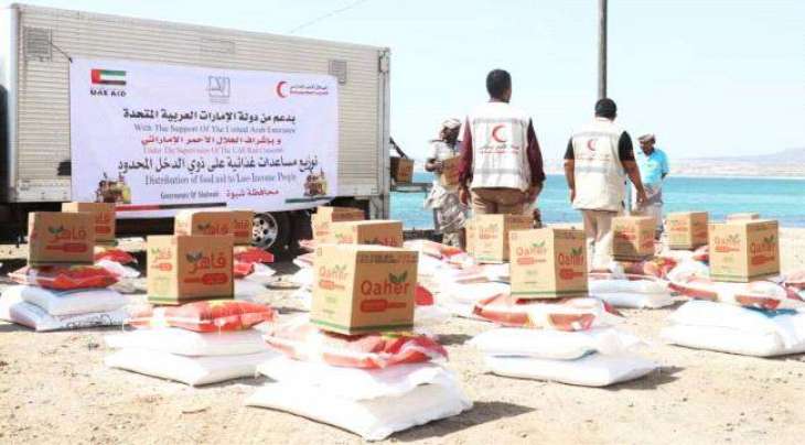 UAE continues food aid mission in Shabwa, Yemen