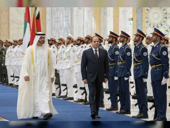 Sheikh Mohamed bin Zayed receives Egyptian President