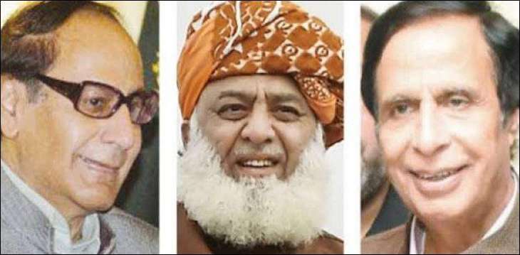 Chaudhry brothers meet JUI-F Chief for peaceful solution of  countrywide protests