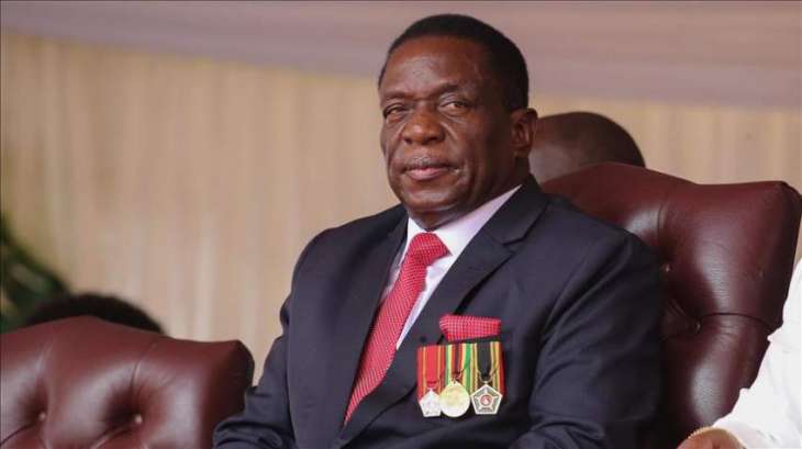 Hamdan bin Rashid receives President of Zimbabwe