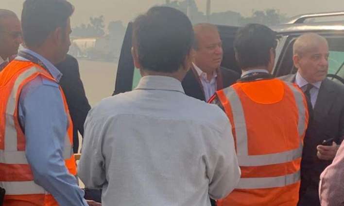 Nawaz Sharif leaves for London from Lahore in air ambulance