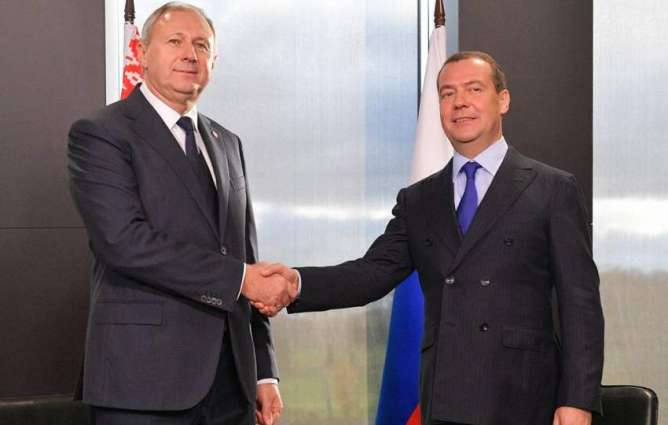 Russian Prime Minister Medvedev Says Talks With Belarusian Counterpart Rumas Productive
