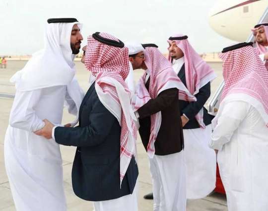 سمو الأمير سعود بن نايف يعزي ولي عهد أبوظبي بوفاة الشيخ سلطان بن زايد