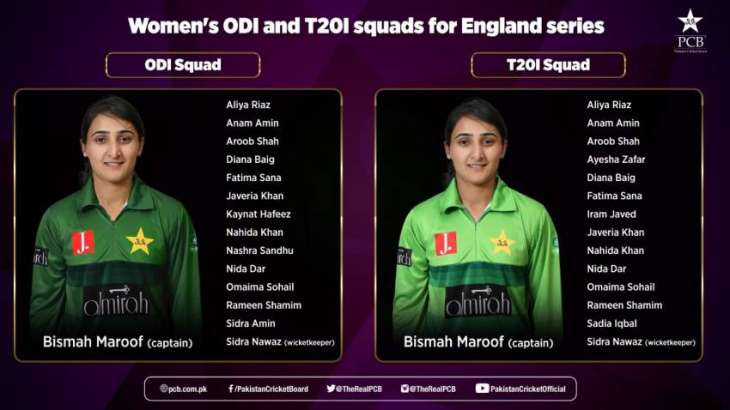 Pakistan squad for ICC Women’s Championship against England announced
