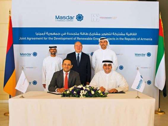 Masdar, ANIF join hands to pursue 400MW of solar power projects in Armenia