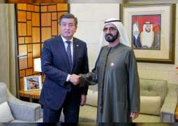 محمد بن راشد يستقبل رئيس قيرغيزستان