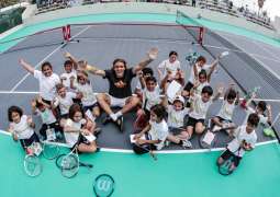 فعاليات حماسية في قرية التنس على هامش بطولة مبادلة العالمية