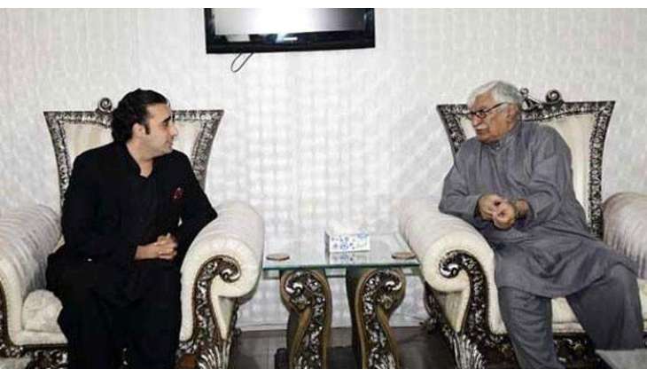 PPP Chief meets ANP KP chapter president Wali Khan 