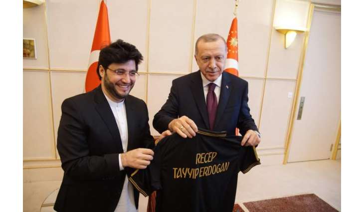 Peshawar Zalmi Chairman Javed Afridi meets Turkish President Tayyip Erdoğan