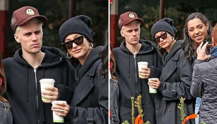 Justin Bieber bears angry expression on outing with Hailey Baldwin