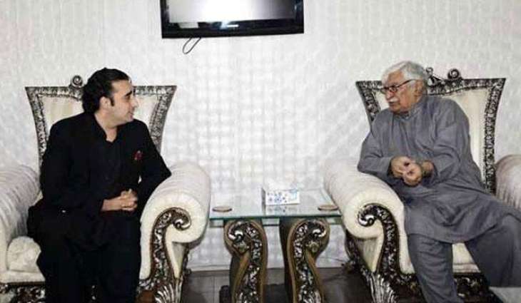 PPP Chief meets ANP KP chapter president Wali Khan 