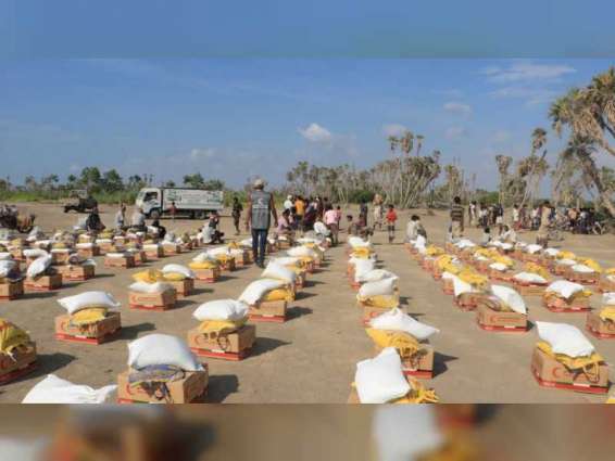 UAE sends food aid convoy to Al Jah, Yemen